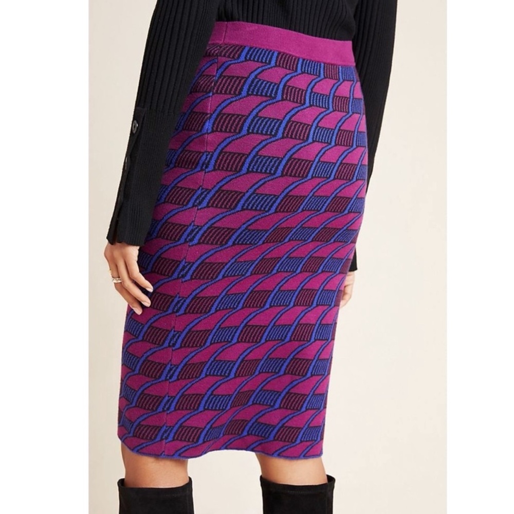 Anthropology Maeve Nancy modest Sweater Pencil Skirt NWOT Size Med - Picture 3 of 7